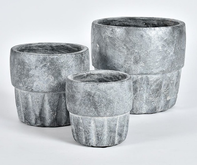 Doniczka osłonka Grigio terakota 13x12 cm Home Design