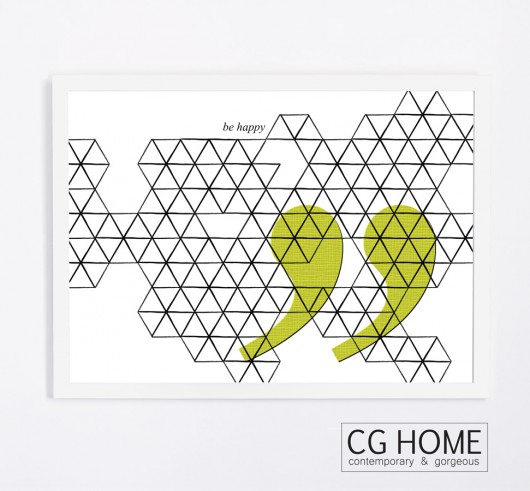 be happy 50cm x 70cm grafika plakat Cghome