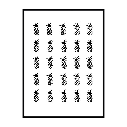 ANANASY PLAKAT 30x40 W RAMCE RAMKA KYOUSTUFF