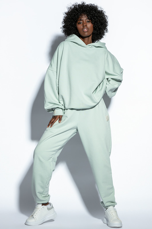 komplety damskie Dres damski oversize  F1816 PISTACHIO