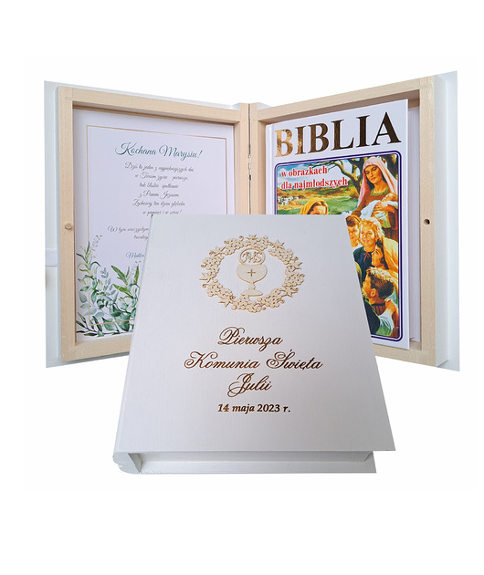 komunia - pozostałe Komunia Święta, Pamiątka, Biblia - BkB14