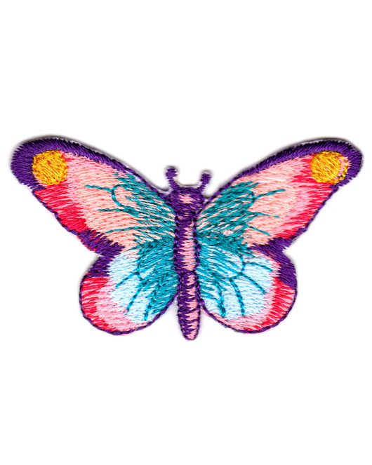 naszywki na ubrania Naszywka naprasowanka MOTYLEK termo haft dla dzieci 6,5x3,7cm