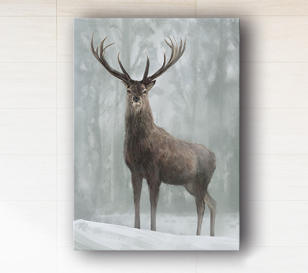 obrazy Obraz - Jeleń 3 - wydruk na płótnie