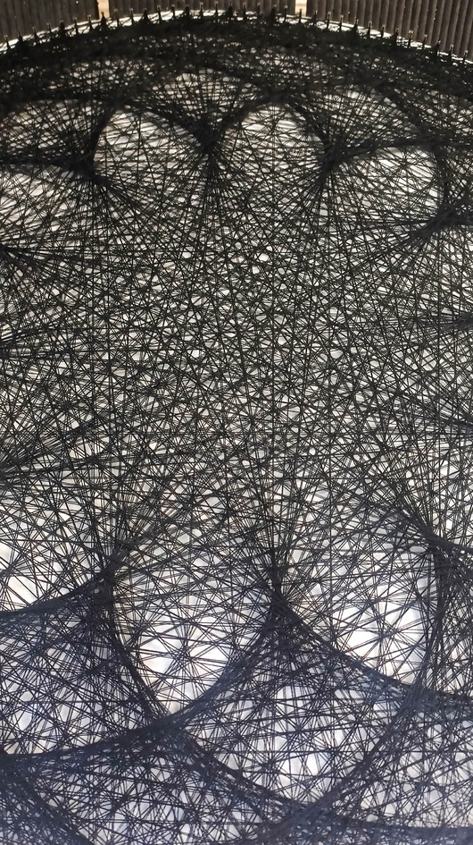 obrazy Obraz Rozeta string art czarno-biała