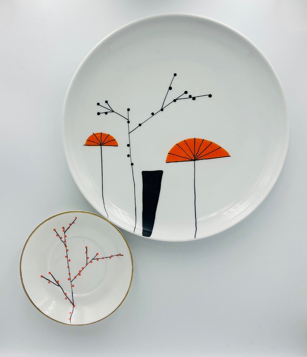 Ozdoby na ścianę Wachlarzyki Ikebana