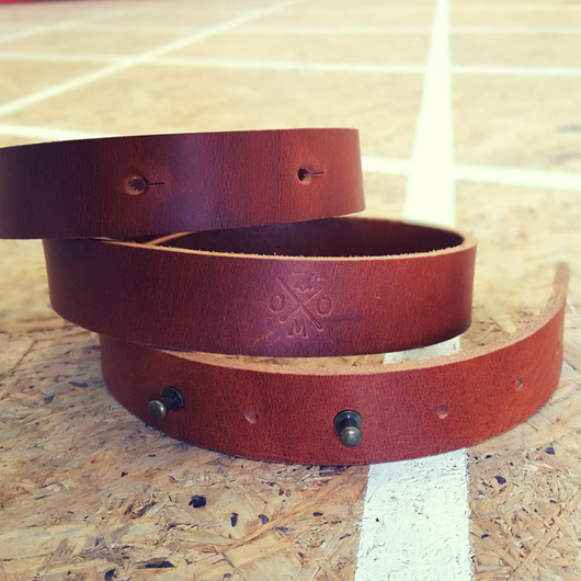 Skórzany Pasek Handmade Mitella bini dilutus WOOX