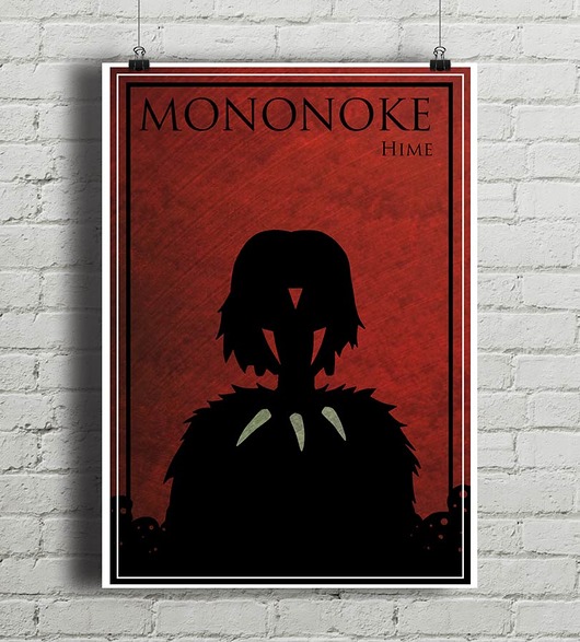 Plakat Princess Mononoke  minimalmill