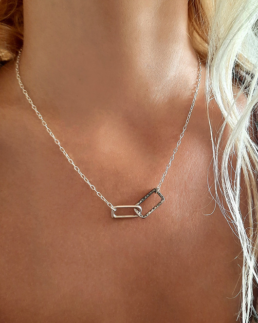 srebrne naszyjniki Naszyjnik Chain