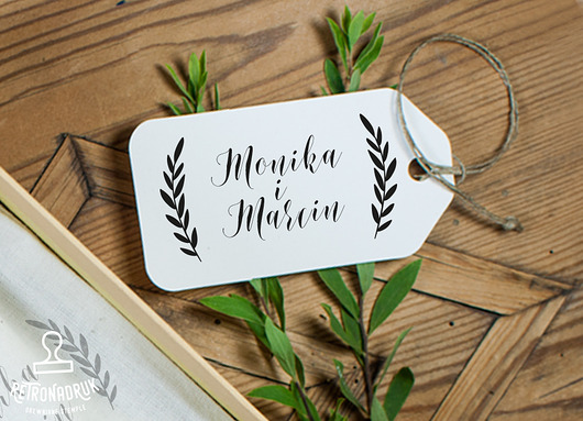 Stempel ślubny personalizowany  RetroNadruk