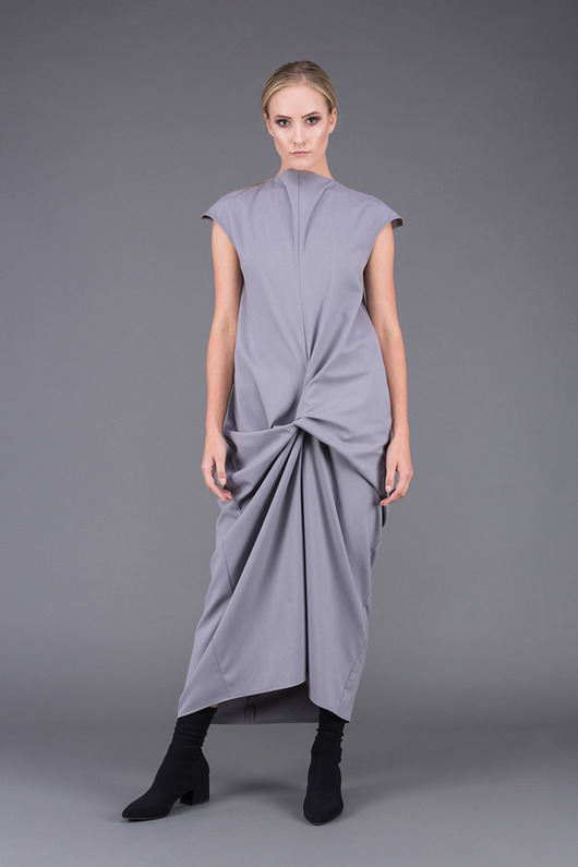 sukienki midi damskie Shana front knot dressi