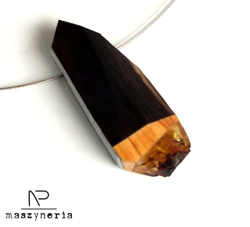 Wood&Amber Wisior Geometryczny Maszyneria