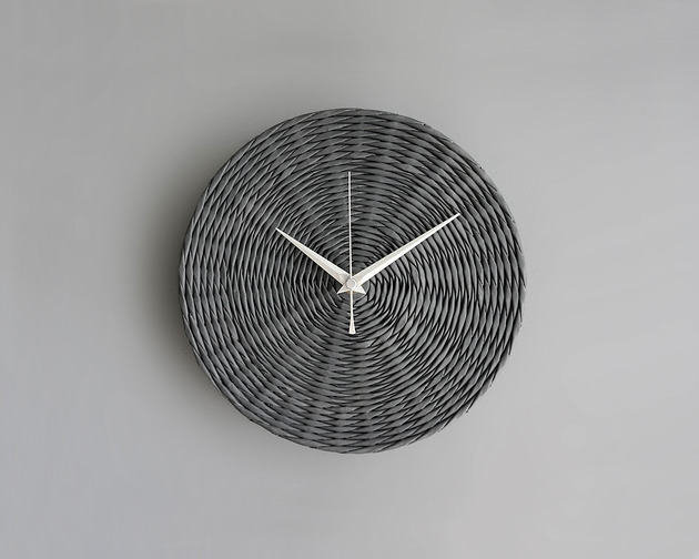 zegary Pleciony zegar w industrialnym stylu