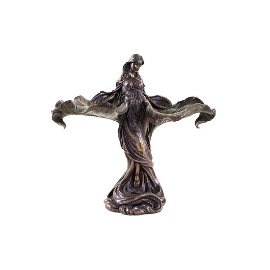 figurki i rzeźby Mosiężna figurka kobieca w stylu Art Deco
