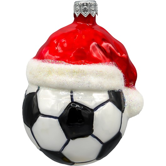 bombki Bombka choinkowa: Piłka w czapce Mikołaja