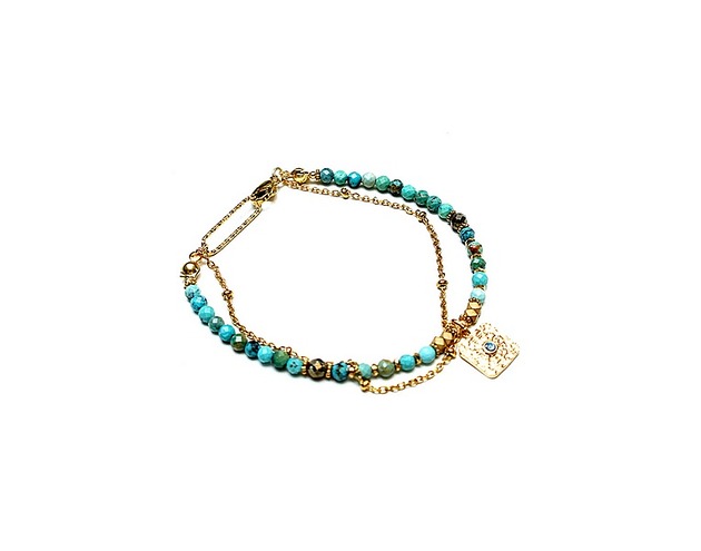 bransoletki z kamieni naturalnych Turkus vol. 10 - bransoletka -  Szlachetna kolekcja