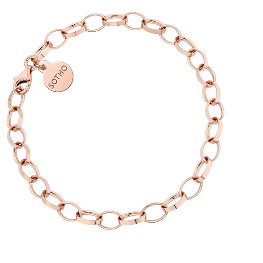 bransoletki złote Masywna bransoletka z różowego złota