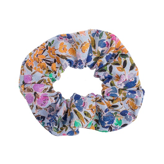 gumki do włosów Gumka scrunchie kwiaty lniane