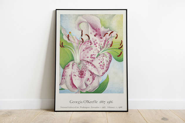 Georgia OKeeffe- plakat wystawowy Pas De LArt