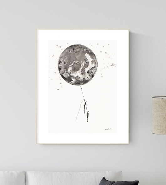 grafika 30X40 cm wykonana ręcznie MiniMalArt