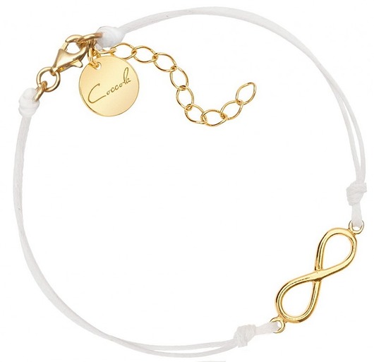 Bransoletka sznurkowa  z nieskończonością  Coccola JEWELLERY