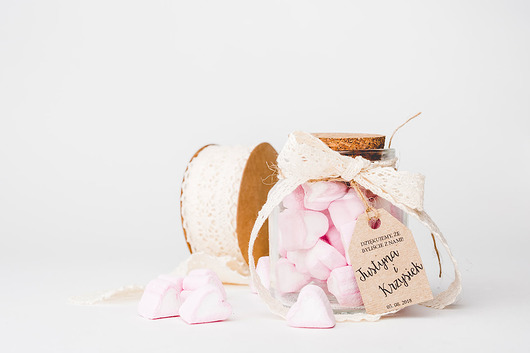 Prezent dla Gości Pianki Serca Gift Factory For Wedding