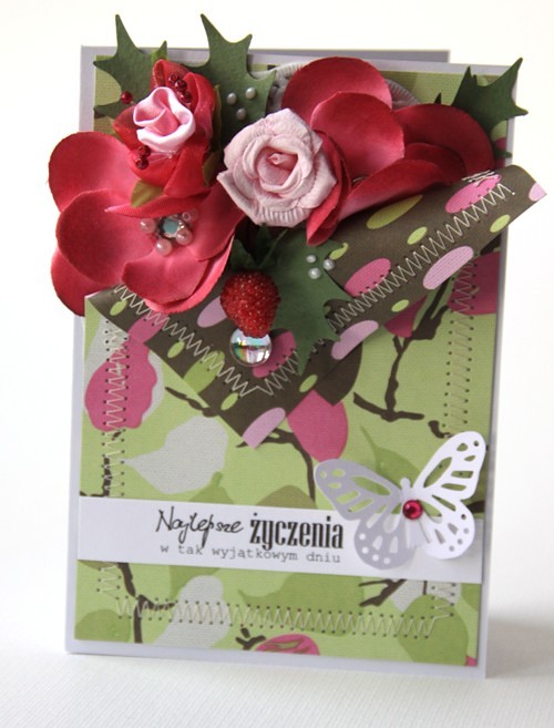 z bukietem kwiatów agnieszka scrappassion