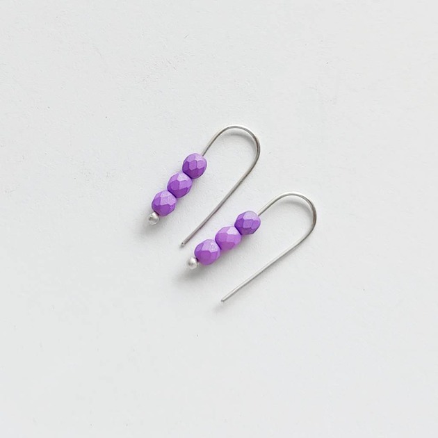 kolczyki z kamieniami Kolczyki OKRĄG