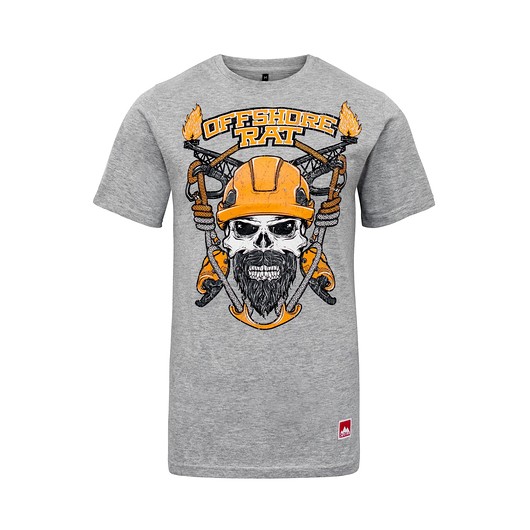 T - shirt "OFFSHORE RAT GRAY" Raw Wear