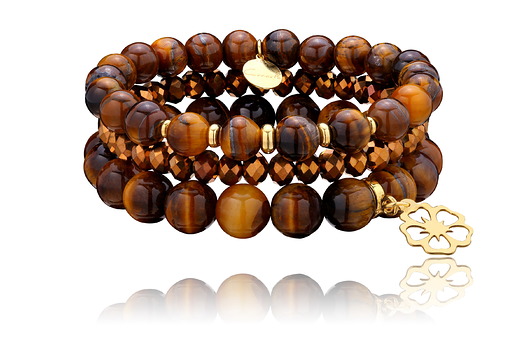 BRANSOLETKI SREBRO 925 TYGRYSIE OKO Coccola JEWELLERY