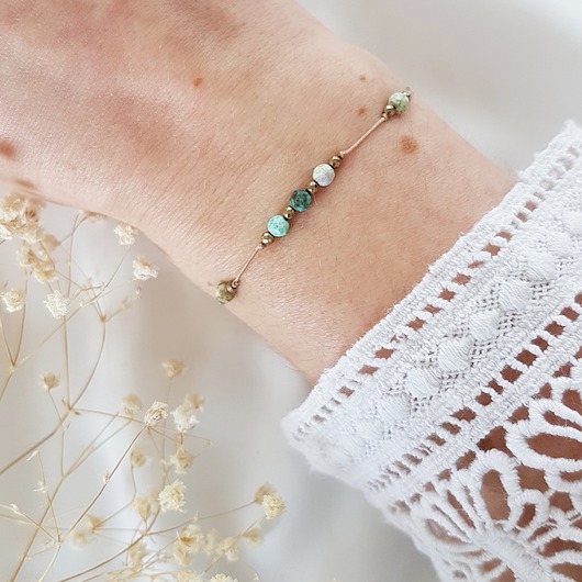 bransoletka turkus LEI handmade 