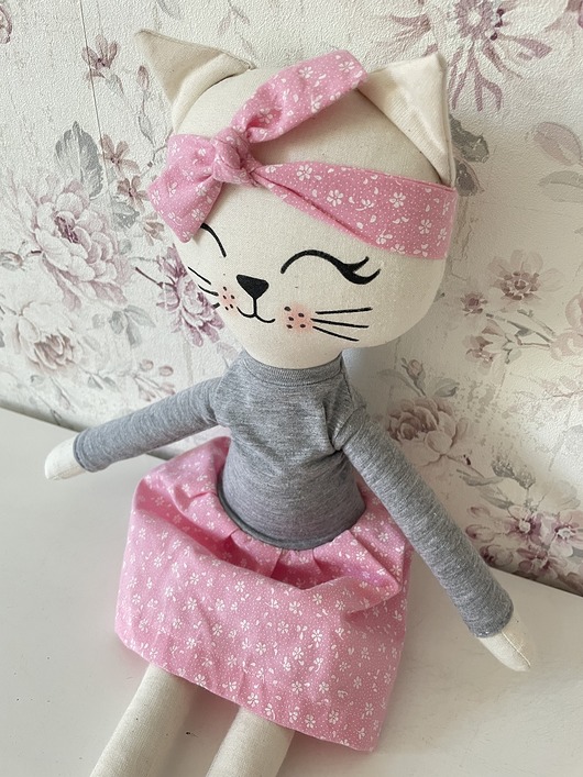 misie i maskotki Maskotka Kotek Zosia 60 cm