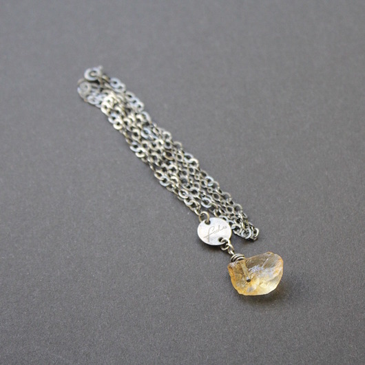 naszyjniki - inne Naszyjnik Cytryn