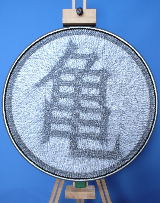obrazy Kame Sennin - Dragon Ball - Fotorealistyczny Obraz z Nici String Art 60cm