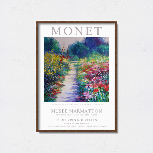 Claude Monet plakat do wystawy Pas De LArt