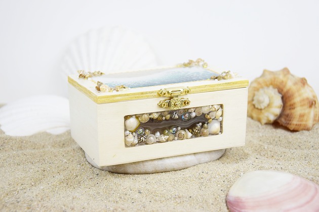 pojemniki na biżuterię Szkatułka morskie wspomnienia 03