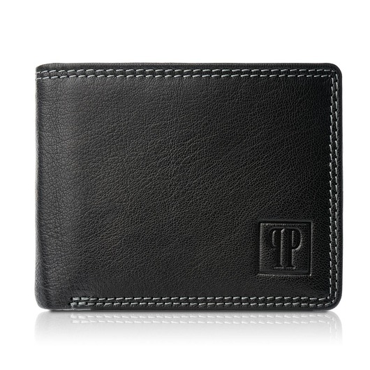 portfele męskie SKÓRZANY PORTFEL MĘSKI RFID PAOLO PERUZZI T-68-BL