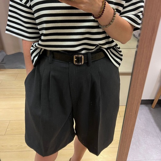 spodnie materiałowe damskie Bermudy LORDY 100% wełna