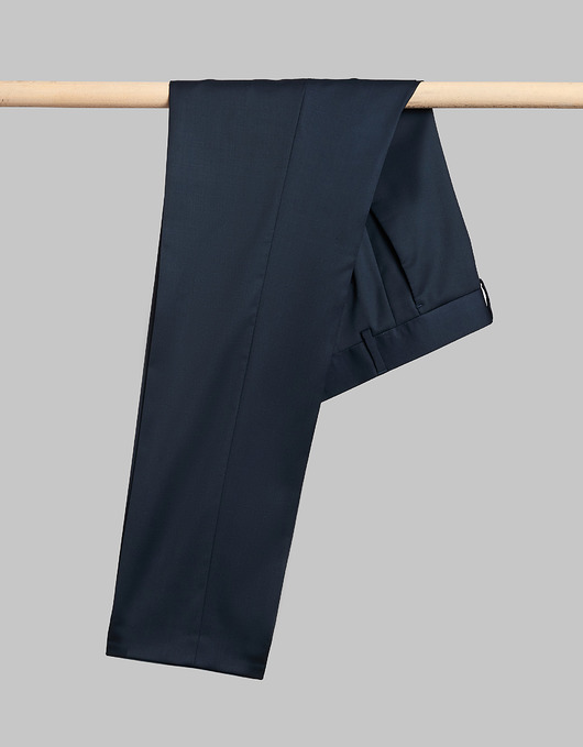 spodnie męskie Spodnie męskie canelli granatowy slim fit