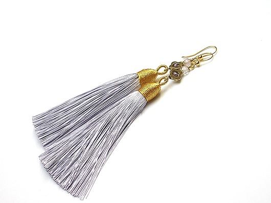 BOHO  /crocus petal/ - kolczyki Katia i krokodyl