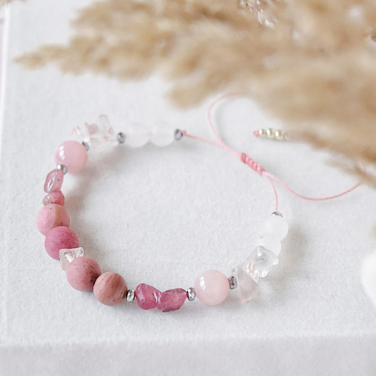 bransoletki z kamieni naturalnych Bransoletka z kamieni naturalnych - Rose Dust