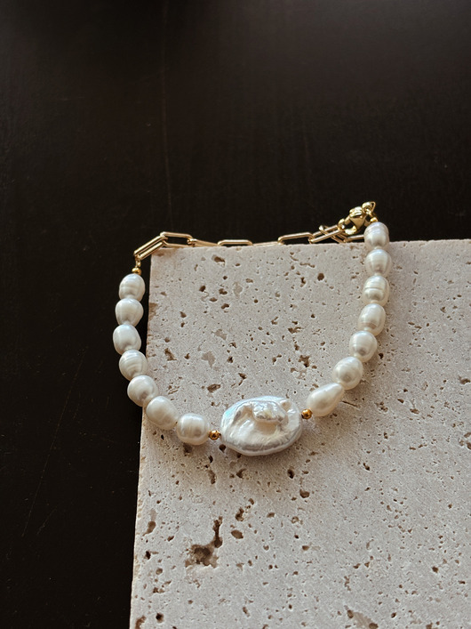 bransoletki - inne Bransoletka Perły Naturalne