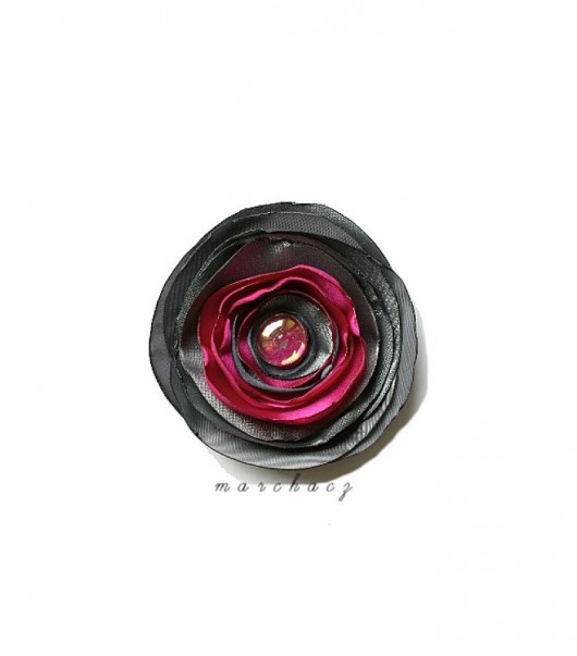 Grey fuchsia Manufaktura broszki
