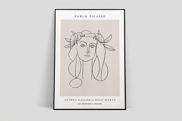 Pablo Picasso, inspiracja, plakat wystawowy Pas De LArt