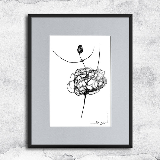 grafiki i ilustracje Autorska grafika z ramą - nr 90