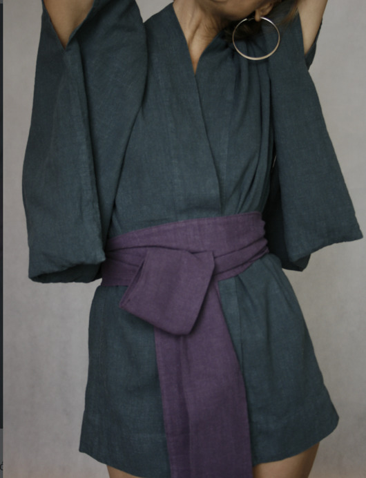 bluzki kimonowe damskie Kimono YUKATA krótkie 65 cm