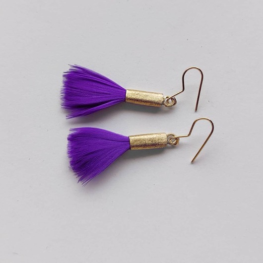 kolczyki z piórami PIÓRKO kolczyki