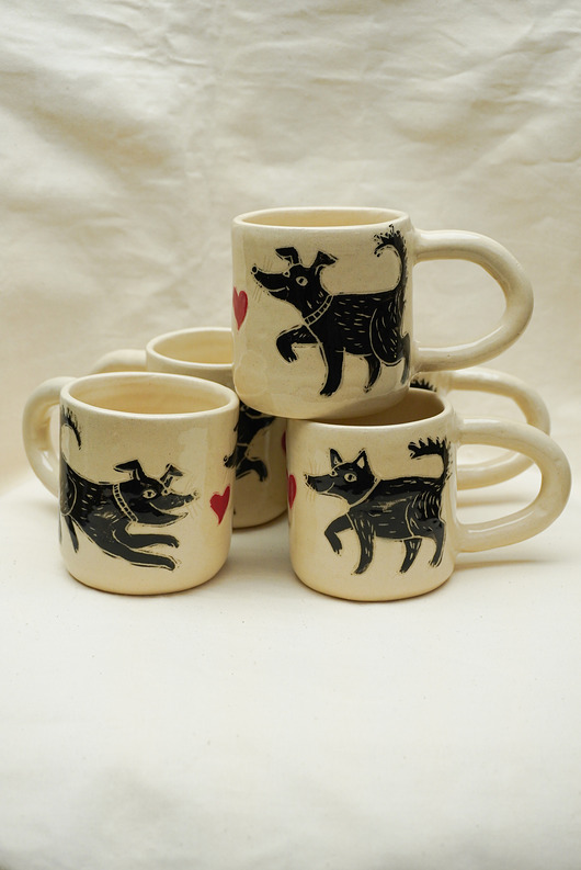 kubki Kubek w pieski. Walentynki