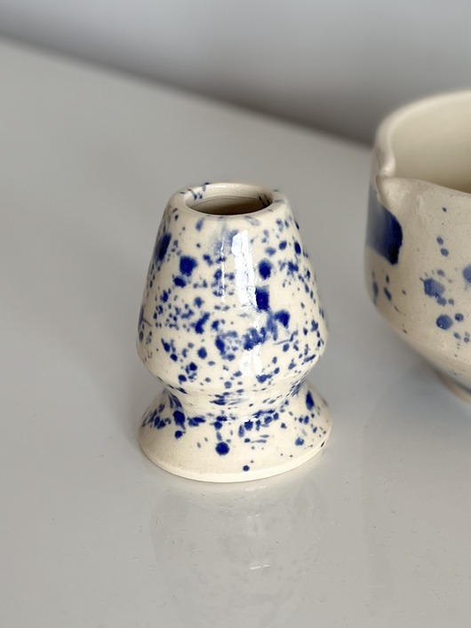 miski i misy Podstawka ceramiczna chasentate stojak na miotełkę chasen do herbaty matchy