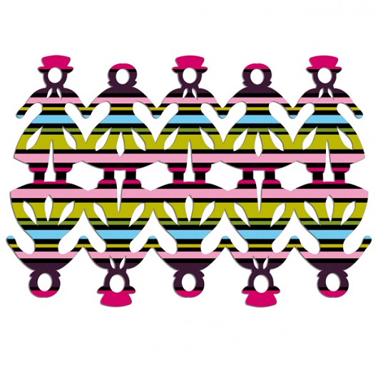 2 roztańczone podkładki w stylu folk AT design