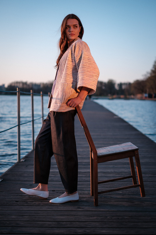 marynarki damskie Ukli - Kolorowe tkane kimono